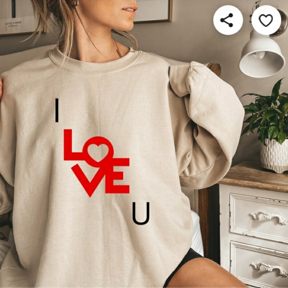 I Love U Crewneck - Picture 1 of 1